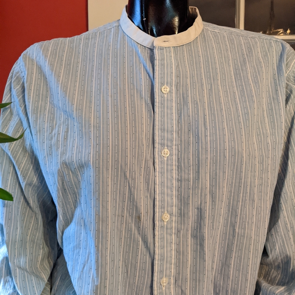 Polo by Ralph Lauren Blue Striped Casual Button Down Shirt